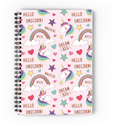 epheriwala Hello Unicorn A5 Diary Ruled 160 Pages(Multicolor)