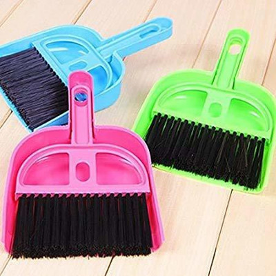 Red Crush dustpan with brush Plastic Dustpan(Multicolor)