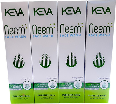 KEVA Neem  ( 400 gm ) ( Pack of 4 ) Face Wash(400 g)
