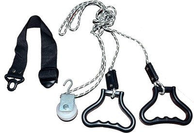 Albio verhead Hand Shoulder Pulley Equipment Kit With Rope Hand Grip/Fitness Grip(Multicolor)