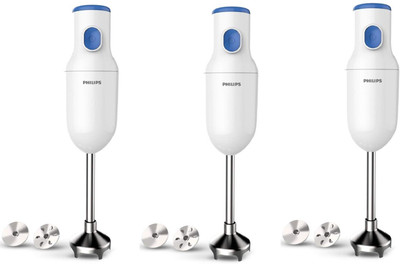 Philips HL1655 PACK OF 3 250 W Hand Blender(White)