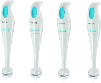 PHILIPS HR1351 PACK OF 4 250 W Hand Blender(White and blue)