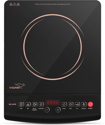 V-Guard VIC 2.0 EX Induction Cooktop(Black, Push Button)
