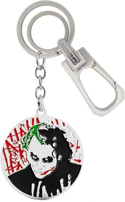 MGP FASHION Batman Joker Villain Superhero DC Comics Character Keyring Pendant Locking Hook(Black Silver) Key Chain