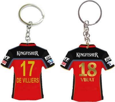jocker de villiers jersey,ab de villiers,kohli jersey,rcb jersey,virat jersey Key Chain