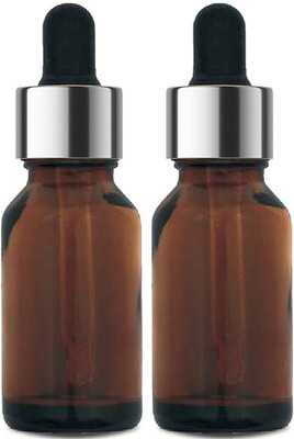 FUTURA MARKET Amber Glass Dropper Bottle for Essential Oil, DIY Beauty care with LeakProof Laboratory Dropper Bottle(Glass 30 ml Pack of2)