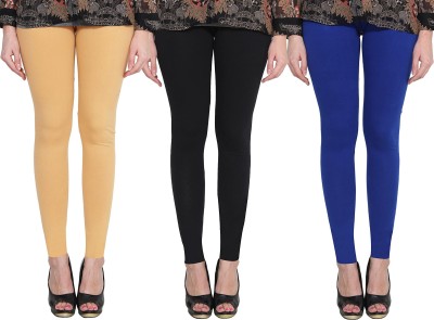 Clarita Ankle Length Ethnic Wear Legging(Gold, Black, Blue, Solid)