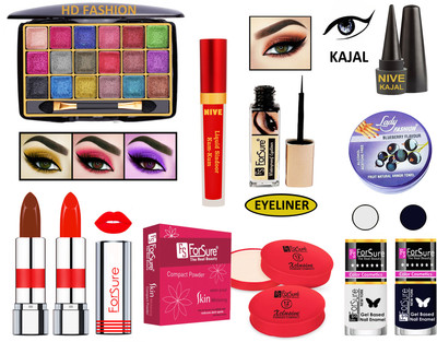 ForSure New Makeup Kit of 10 Items KB60A15(Pack of 4)