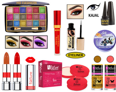 ForSure New Makeup Kit of 10 Items KB60A45(Pack of 4)