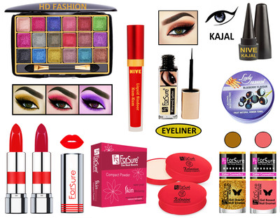 ForSure New Makeup Kit of 10 Items KB60A38(Pack of 10)