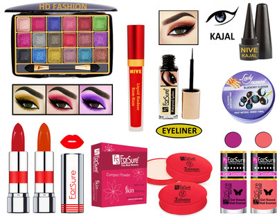 ForSure New Makeup Kit of 10 Items KB60A91(Pack of 4)