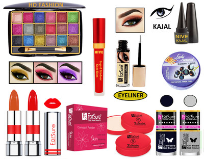 ForSure New Makeup Kit of 10 Items KB60A63(Pack of 10)