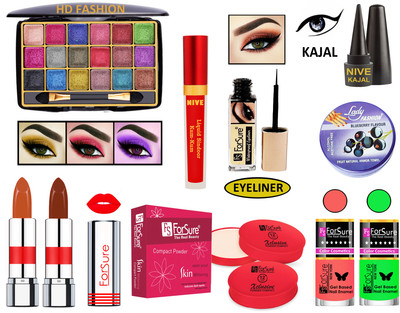 ForSure New Makeup Kit of 10 Items KB60A69(Pack of 10)