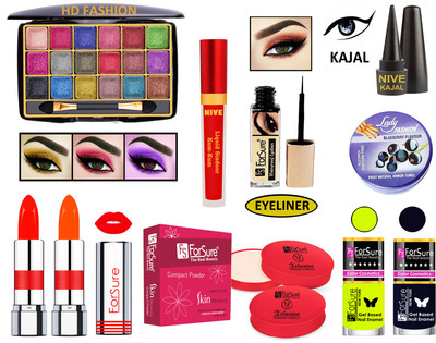 ForSure New Makeup Kit of 10 Items KB60A134(Pack of 4)
