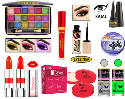 ForSure New Makeup Kit of 10 Items KB60A82(Pack of 4)
