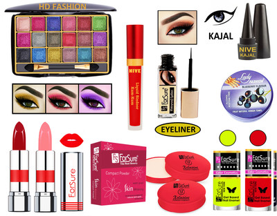 ForSure New Makeup Kit of 10 Items KB60A111(Pack of 4)