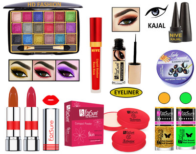 ForSure New Makeup Kit of 10 Items KB60A49(Pack of 4)