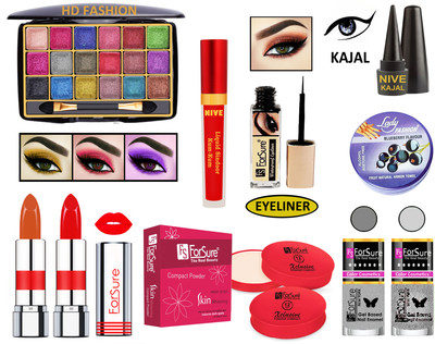 ForSure New Makeup Kit of 10 Items KB60A58(Pack of 4)