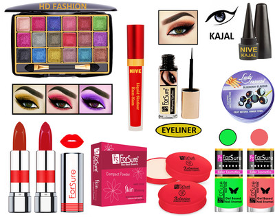 ForSure New Makeup Kit of 10 Items KB60A92(Pack of 4)