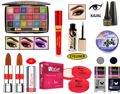 ForSure New Makeup Kit of 10 Items KB60A55(Pack of 4)
