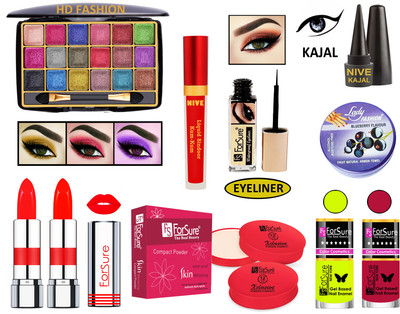 ForSure New Makeup Kit of 10 Items KB60A77(Pack of 4)