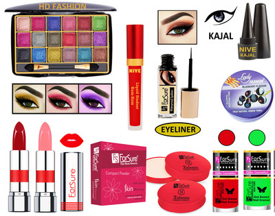 ForSure New Makeup Kit of 10 Items KB60A102(Pack of 4)