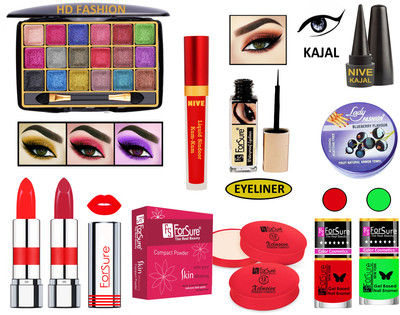 ForSure New Makeup Kit of 10 Items KB60A107(Pack of 4)