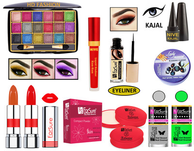 ForSure New Makeup Kit of 10 Items KB60A59(Pack of 10)