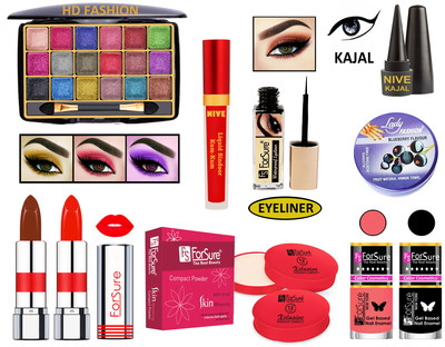 ForSure New Makeup Kit of 10 Items KB60A06(Pack of 4)