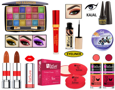 ForSure New Makeup Kit of 10 Items KB60A65(Pack of 4)