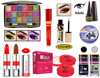 ForSure New Makeup Kit of 10 Items KB60A64(Pack of 10)