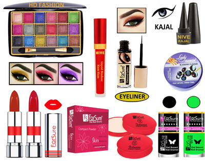 ForSure New Makeup Kit of 10 Items KB60A100(Pack of 10)
