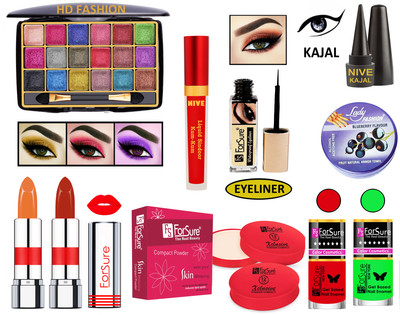 ForSure New Makeup Kit of 10 Items KB60A106(Pack of 4)