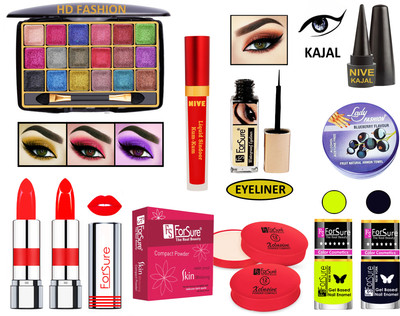 ForSure New Makeup Kit of 10 Items KB60A135(Pack of 4)