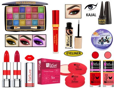 ForSure New Makeup Kit of 10 Items KB60A16(Pack of 10)