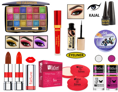 ForSure New Makeup Kit of 10 Items KB60A08(Pack of 4)