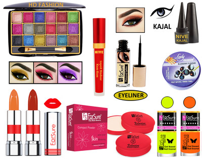 ForSure New Makeup Kit of 10 Items KB60A129(Pack of 4)
