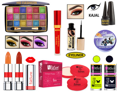 ForSure New Makeup Kit of 10 Items KB60A137(Pack of 4)