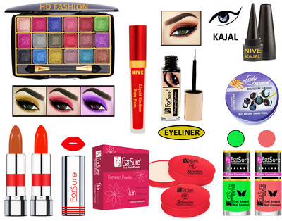 ForSure New Makeup Kit of 10 Items KB60A94(Pack of 4)