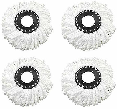 LSARI QUICK-SPIN MOP REFILL Pack of 4 Refill(White)