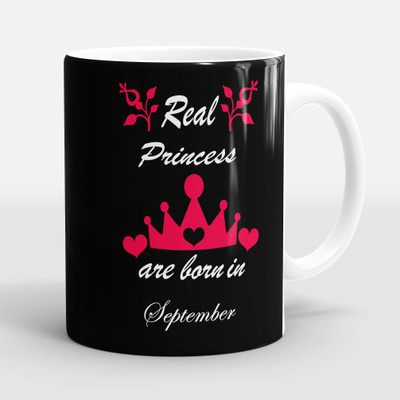 Sublikraft Real Princess Are Born In September Ceramic Coffee Mug(330 ml)