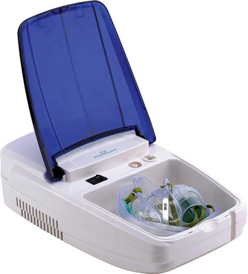 Thermocare Piston Compressure Nebulizer with complete kit child and adult mask Nebulizer(White, Blue)