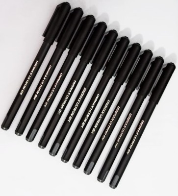 UNOMAX Ultron 2X Ball Pen(Pack of 10, Black)