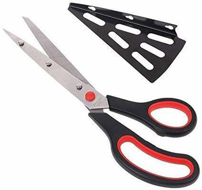 JRS TRADERS Stainless Steel Clever Cutter for Pizza Etc. | 2 in 1 Tool Scissor and Pizza Bite Cutter Tool for Kitchen Usable for Woman and Chef Double Ended Pizza Cutter(Steel)