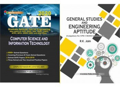 Gate Computer Science And Information Technology With General Studies And Engineering Aptitude 2 Vol Combo Set(Paperback, Khanna Editorial Team and Er. R.K.Jain)