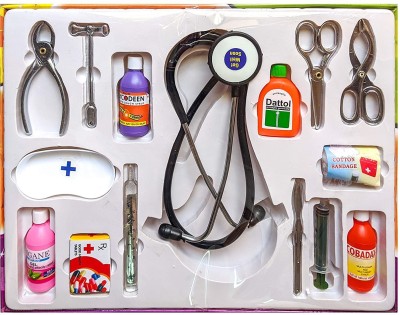 BVM GROUP Doctor at Home Medical Set, 11 Piece (High Quality Non Toxic), Fun Role Play Games for 3 yr Old Kids + Pretend Play Set for Toddler, Doctor Set