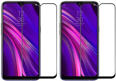 KARTRAY Edge To Edge Tempered Glass for Realme 3(Pack of 2)