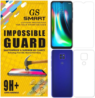 GS SMART Front and Back Screen Guard for MOTOROLA MOTO G9 {Flexible}(Pack of 2)