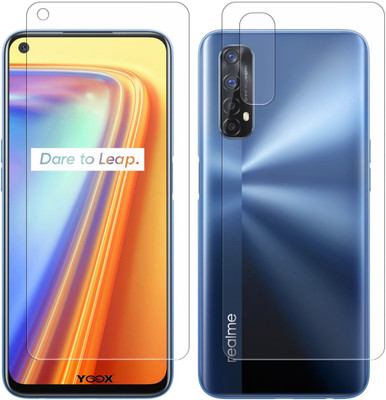 Yoox Front and Back Screen Guard for Realme 7(Pack of 2)