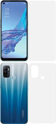 FIRST IMPRESSION Front and Back Tempered Glass for Oppo A53(Pack of 2)